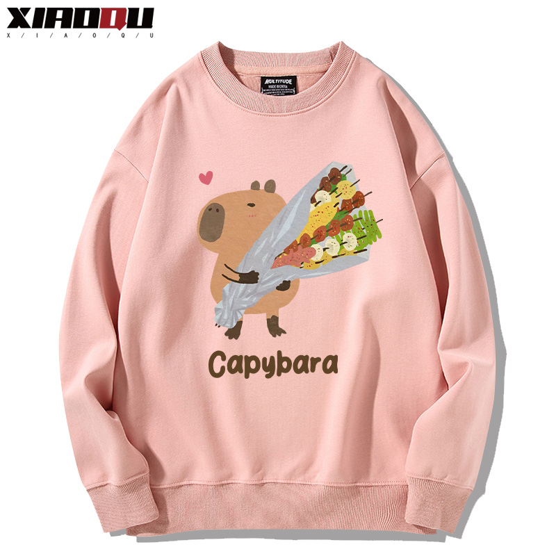 卡皮巴拉 2024親子情侶裝 圓領長袖