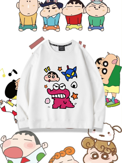 蠟筆小新2023親子情侶裝 圓領長袖