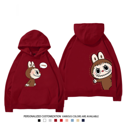 labubu新款 寬鬆百搭 秋冬款 寬鬆連帽衛衣