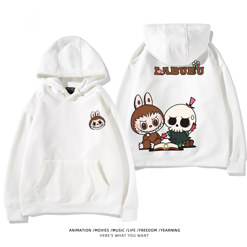 labubu新款 寬鬆百搭 秋冬款 寬鬆連帽衛衣