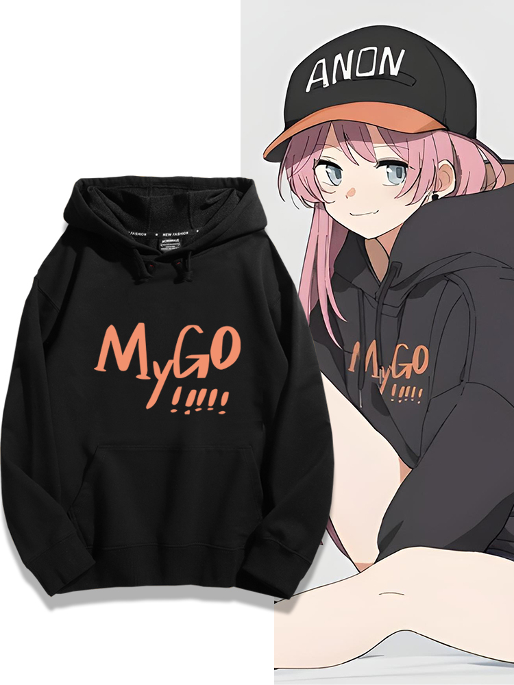 BanG Dream聯名衛衣2024秋冬新款親子情侶裝薄絨款連帽衛衣