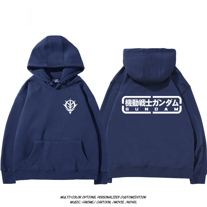 機動戰士高達扎古吉翁 聯名衛衣2024秋冬新款親子情侶裝薄絨款連帽衛衣