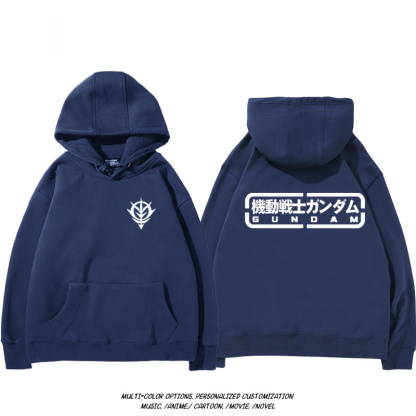 機動戰士高達扎古吉翁 聯名衛衣2024秋冬新款親子情侶裝薄絨款連帽衛衣