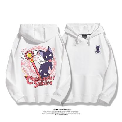 [Copy]魔卡少女櫻聯名衛衣2024秋冬新款親子情侶裝薄絨款連帽衛衣