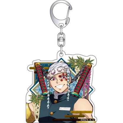 鬼滅之刃鑰匙扣亞克力動漫甘露寺蜜璃時透無一郎蟲柱卡通周邊掛飾【單買三件起送】
