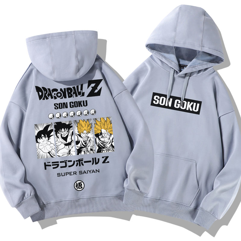 七龍珠聯名衛衣2024秋冬新款親子情侶裝薄絨款連帽衛衣