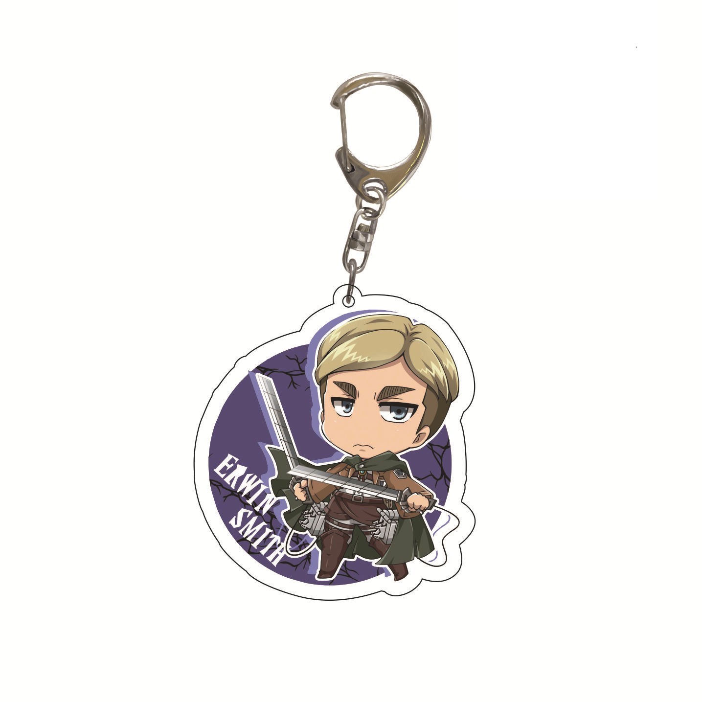 進擊的巨人調查兵團艾倫三笠阿明埃爾文利威爾韓吉萊納鑰匙扣掛飾【單買三件起送】