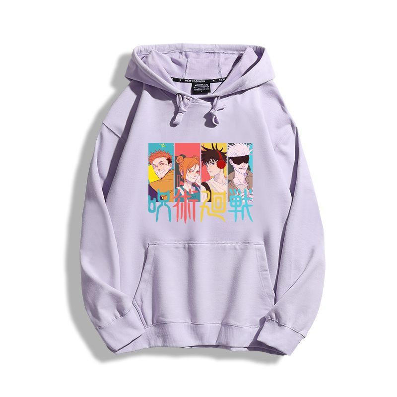 咒術迴戰聯名衛衣2023秋冬新款親子情侶裝薄絨款連帽衛衣