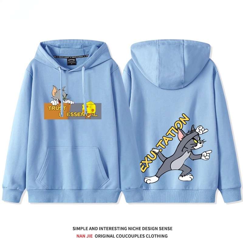 貓和老鼠 聯名衛衣2025秋冬新款 親子情侶裝連帽衛衣