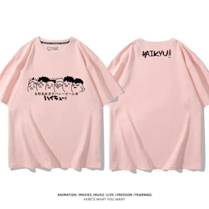 排球少年 2024親子情侶男女同款 純棉T恤