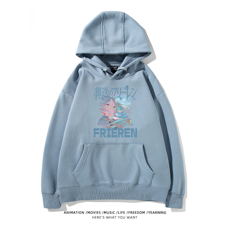 葬送的芙莉蓮 2024秋冬新款親子情侶裝薄絨款連帽衛衣