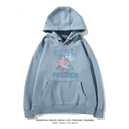 葬送的芙莉蓮 2024秋冬新款親子情侶裝薄絨款連帽衛衣