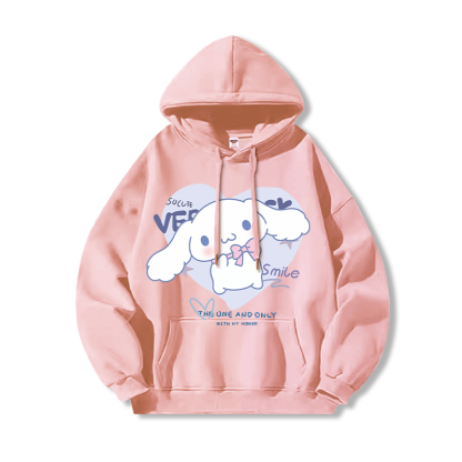 三麗鷗 聯名衛衣2024秋冬新款親子情侶裝薄絨款連帽衛衣