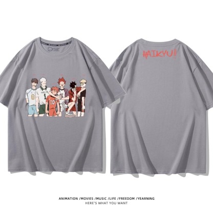 排球少年 2024親子情侶男女同款 純棉T恤