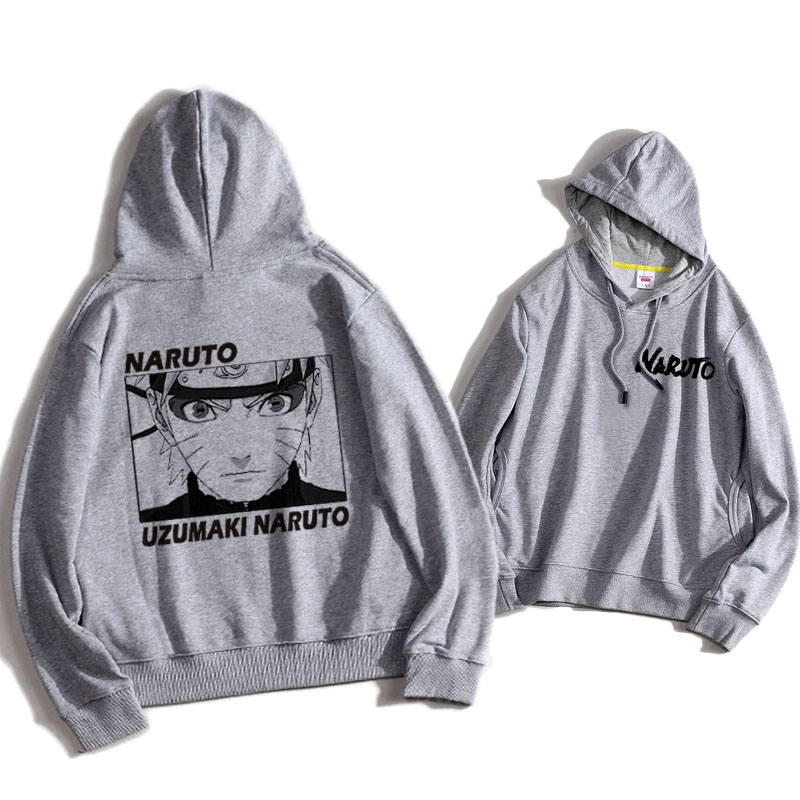 火影忍者聯名衛衣2024秋冬新款親子情侶裝薄絨款連帽衛衣