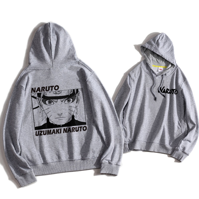 火影忍者聯名衛衣2024秋冬新款親子情侶裝薄絨款連帽衛衣