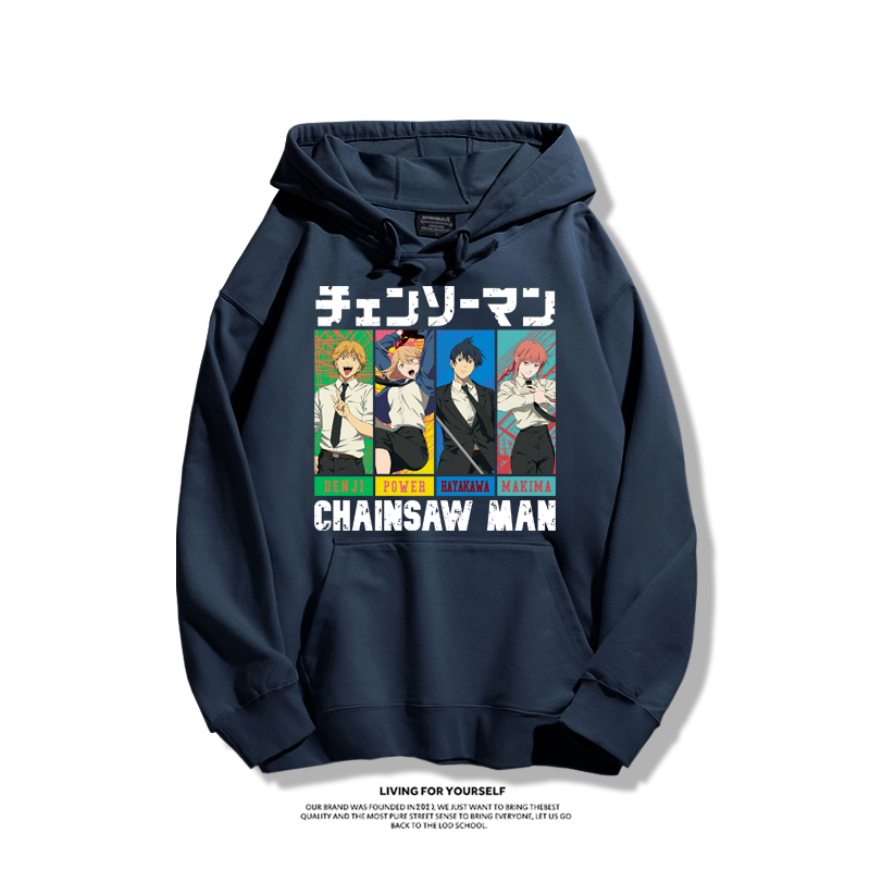 鏈鋸人新款 親子情侶男女款連帽衛衣