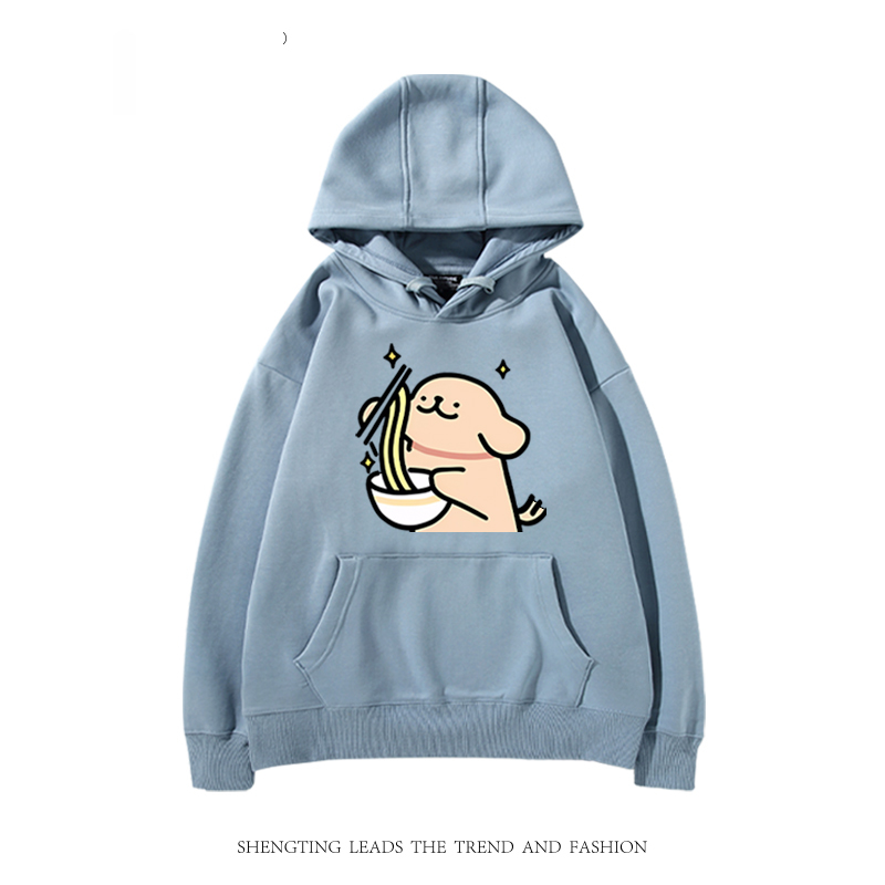 線條小狗 聯名衛衣2024秋冬新款親子情侶裝薄絨款連帽衛衣