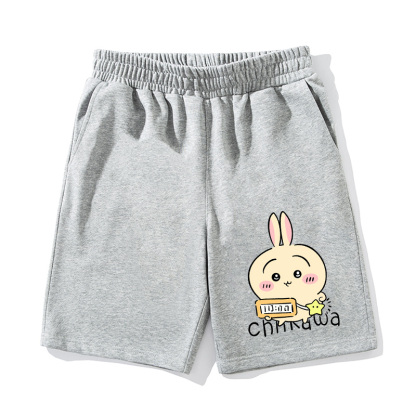 Chiikawa聯名衛衣2024秋冬新款親子情侶裝薄絨款連帽衛衣