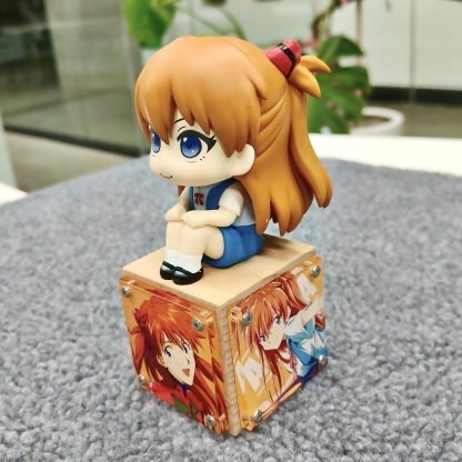 Look up EVA 綾波麗明日香Q版手辦 磁吸底座