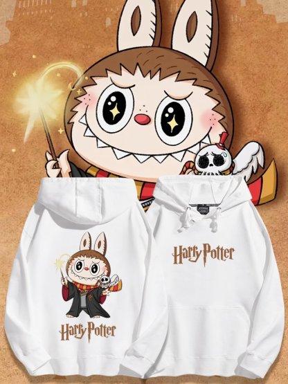 labubu新款聯名哈利波特 寬鬆百搭 秋冬款 寬鬆連帽衛衣