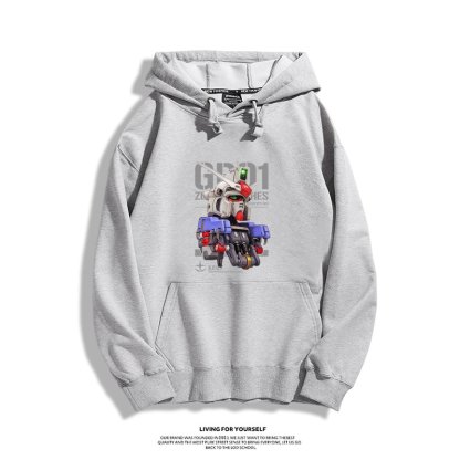 機動戰士高達 聯名衛衣2024秋冬新款親子情侶裝薄絨款連帽衛衣