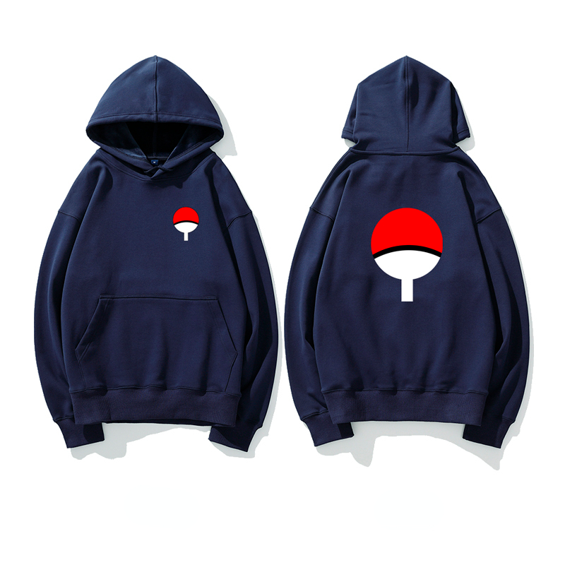 火影忍者聯名衛衣2024秋冬新款親子情侶裝薄絨款連帽衛衣
