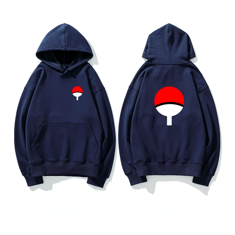 火影忍者聯名衛衣2024秋冬新款親子情侶裝薄絨款連帽衛衣