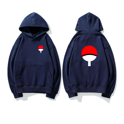 火影忍者聯名衛衣2024秋冬新款親子情侶裝薄絨款連帽衛衣