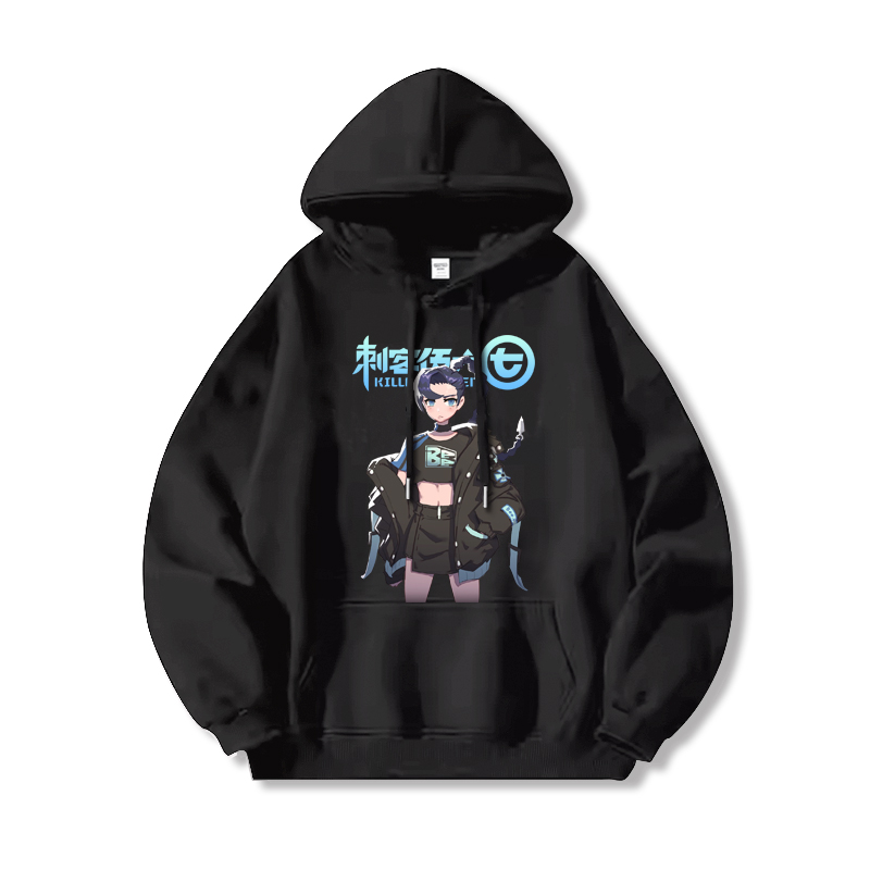 刺客伍六七 2025秋冬新款親子情侶裝薄絨款連帽衛衣