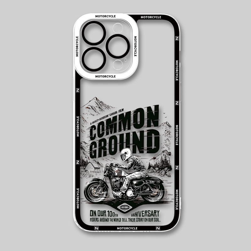 復古機車天使眼透明防摔軟殼