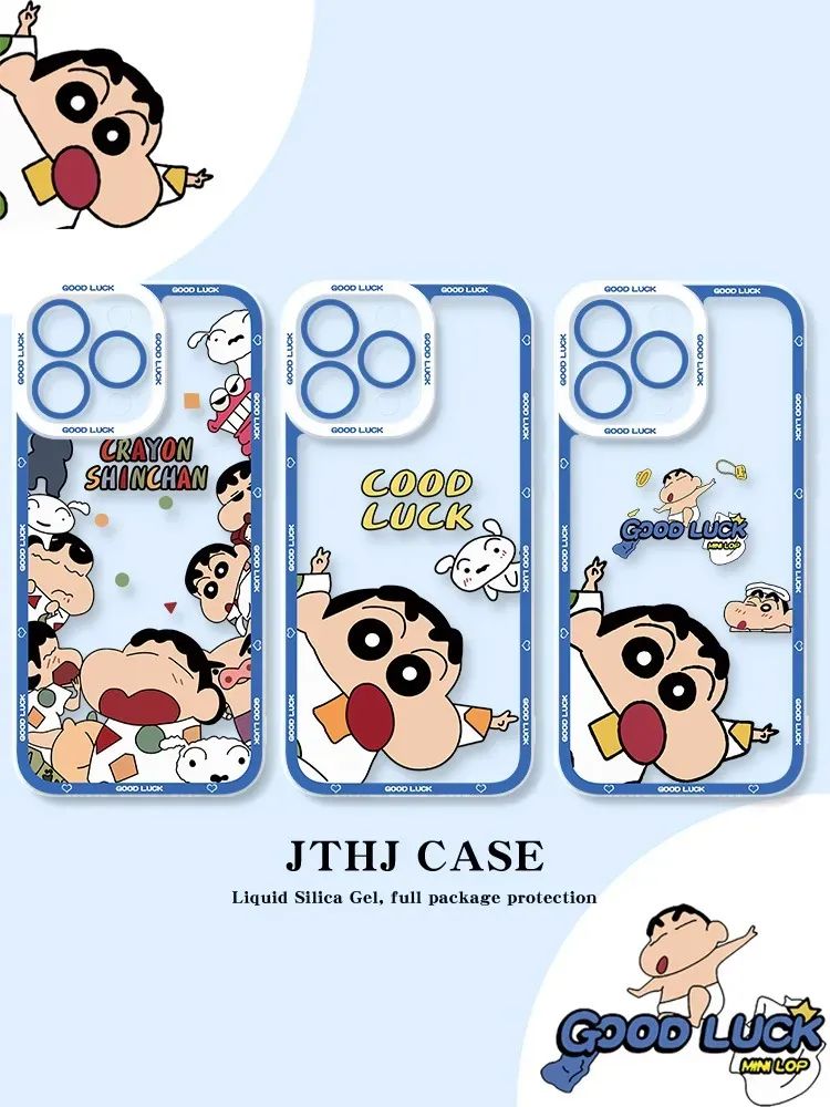 蠟筆小新 天使眼透明防摔軟殼