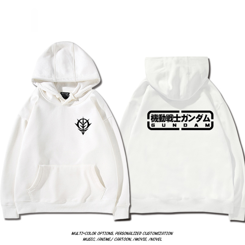 機動戰士高達扎古吉翁 聯名衛衣2024秋冬新款親子情侶裝薄絨款連帽衛衣