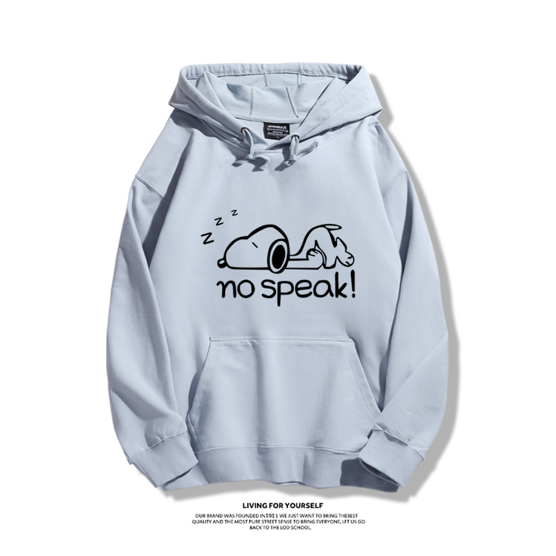 史努比聯名衛衣2023秋冬新款親子情侶裝薄絨款連帽衛衣