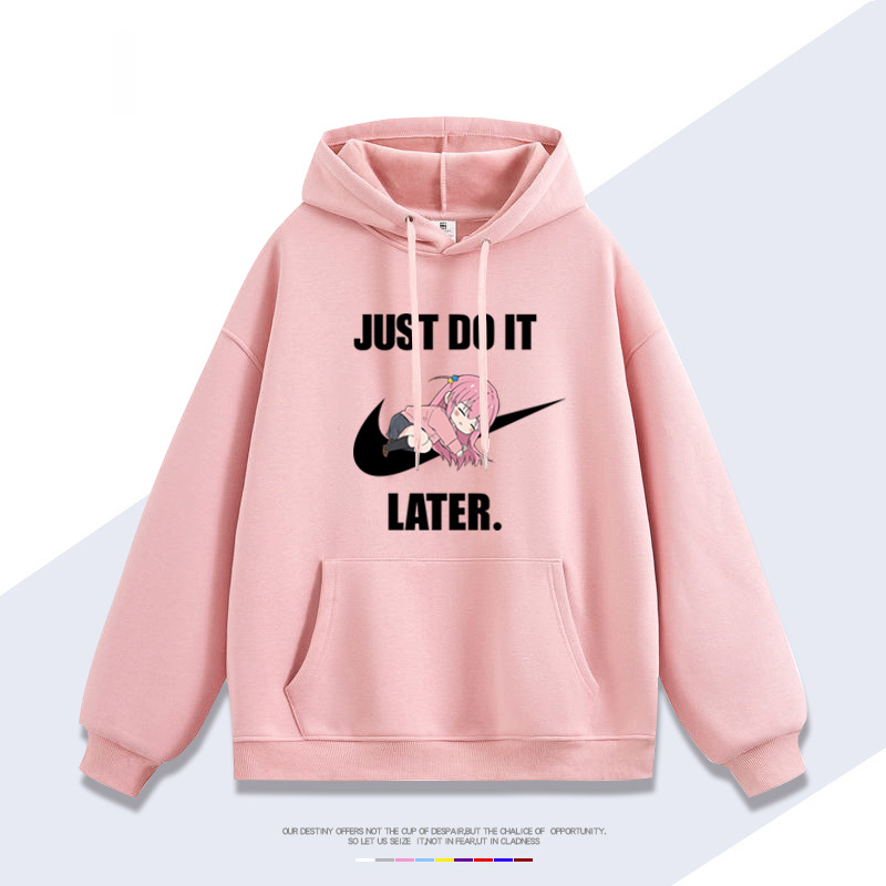 孤獨搖滾 聯名衛衣2024秋冬新款親子情侶裝薄絨款連帽衛衣