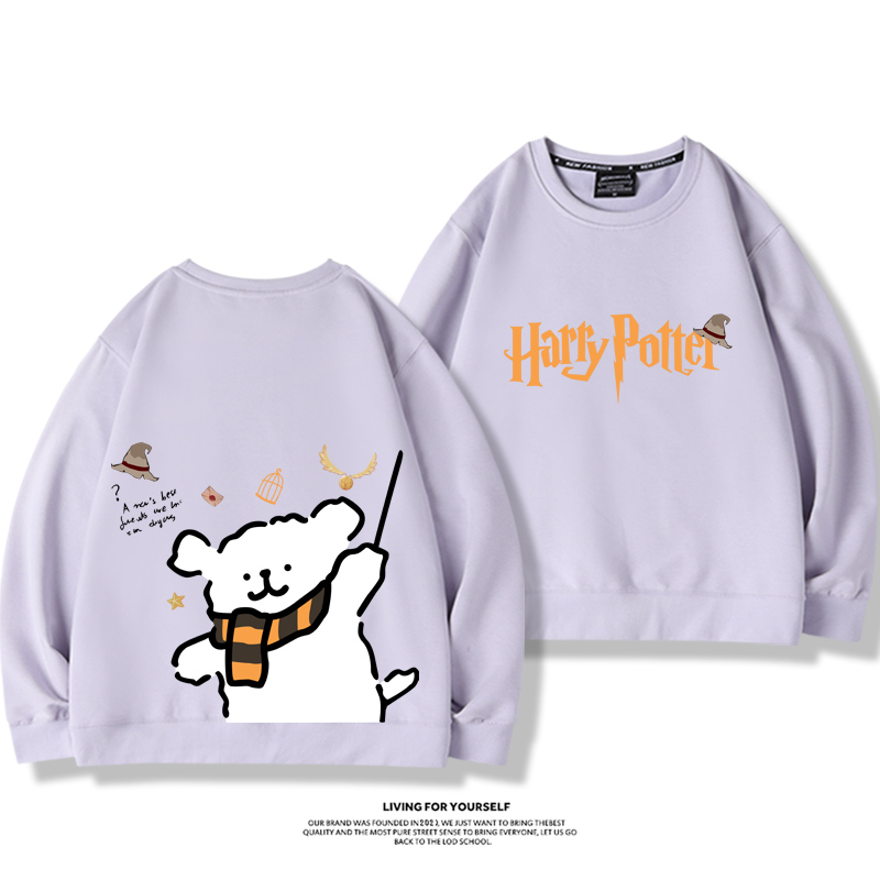 線條小狗2023親子情侶裝 圓領長袖