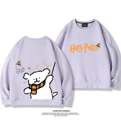 線條小狗2023親子情侶裝 圓領長袖