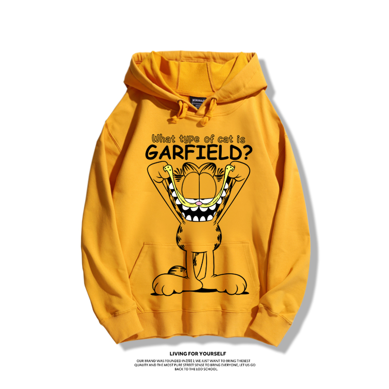 加菲貓聯名衛衣2025秋冬新款親子情侶裝連帽衛衣