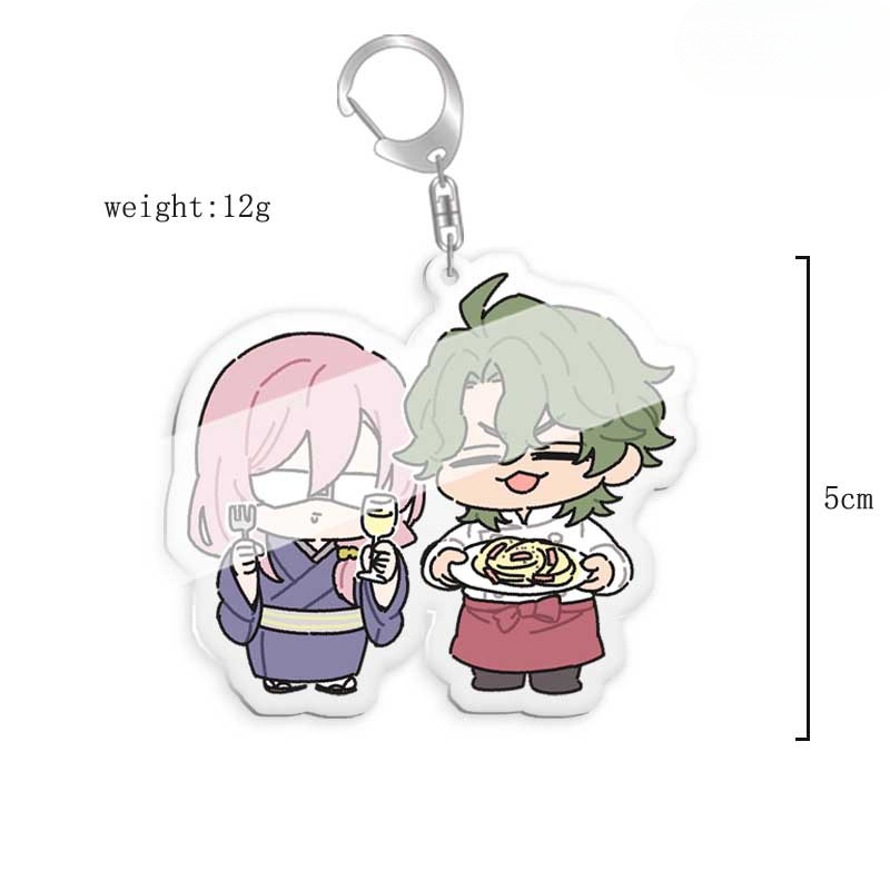 無限滑板喜屋武歷亞克力鑰匙扣掛飾雙面透明 【單買三件起送】