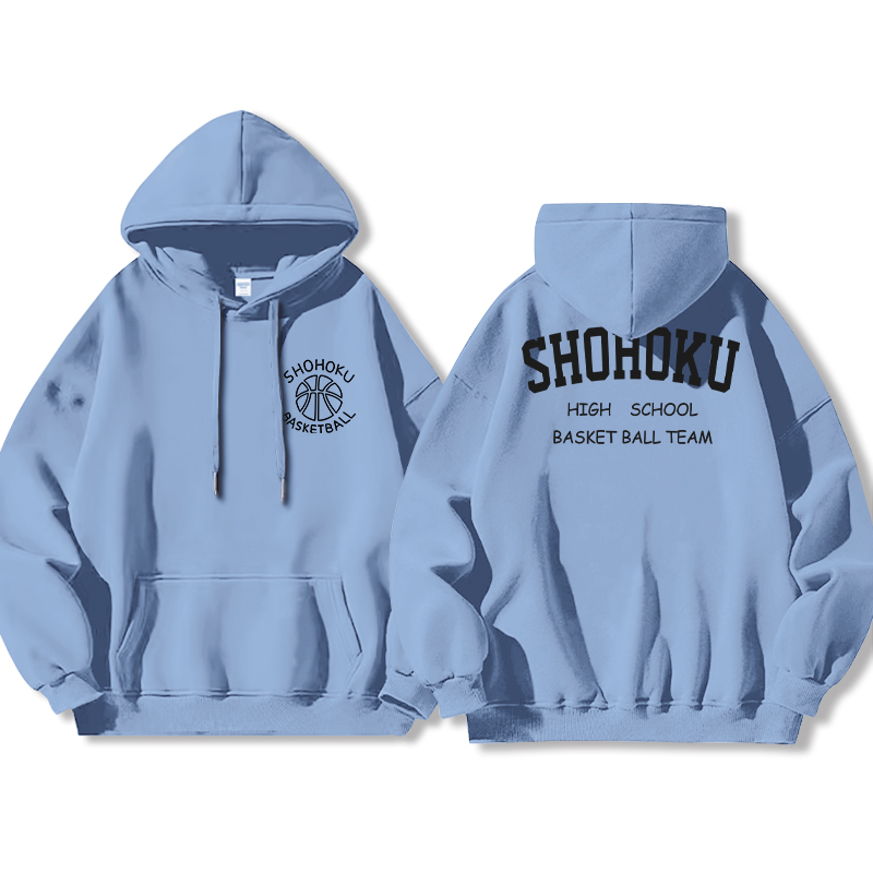 灌籃高手聯名衛衣2024秋冬新款親子情侶裝薄絨款連帽衛衣