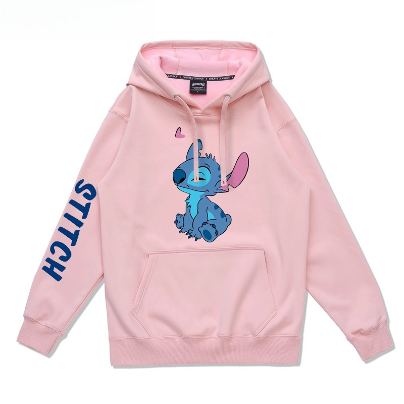 史迪仔卡通 聯名衛衣2025秋冬新款 親子情侶裝連帽衛衣