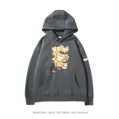 chiikawa 2024秋冬新款親子情侶裝薄絨款連帽衛衣