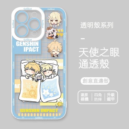 蘋果 系列原神Q版天使眼透明防摔軟殼