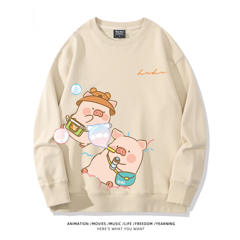 LuLu豬 聯名2024親子情侶裝 圓領長袖