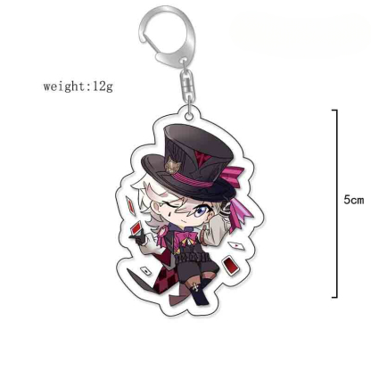 原神旅行者可莉安柏凱亞克力雙面鑰匙扣個性掛飾遊戲周邊薔薇魔女【單買三件起送】
