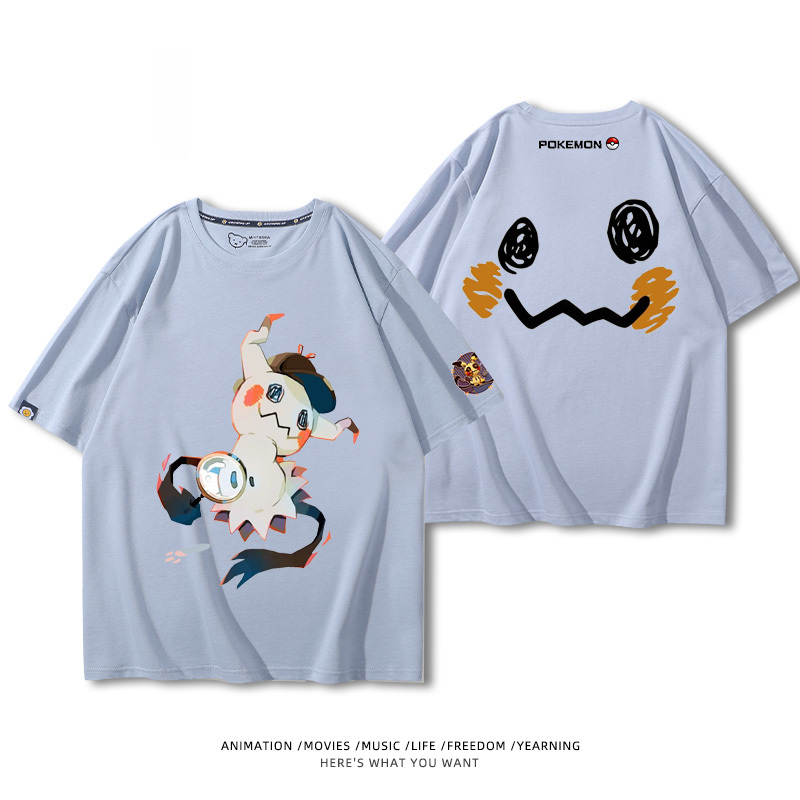 精靈寶可夢 2024親子情侶男女同款 純棉T恤