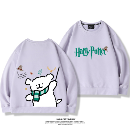 線條小狗2023親子情侶裝 圓領長袖