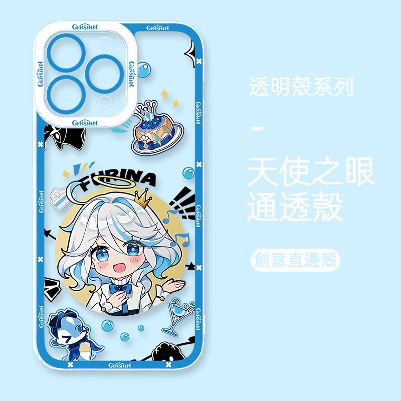 蘋果 系列Q版原神天使眼透明防摔軟殼