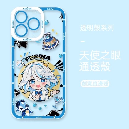 蘋果 系列Q版原神天使眼透明防摔軟殼