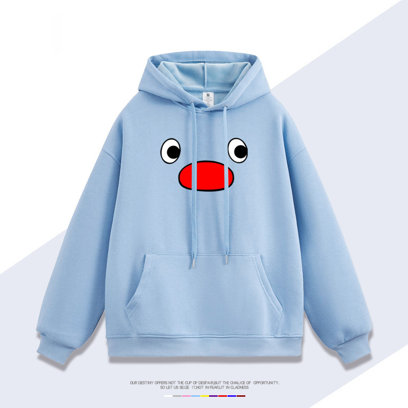 企鵝家族pingu 聯名衛衣2025秋冬新款 親子情侶裝連帽衛衣